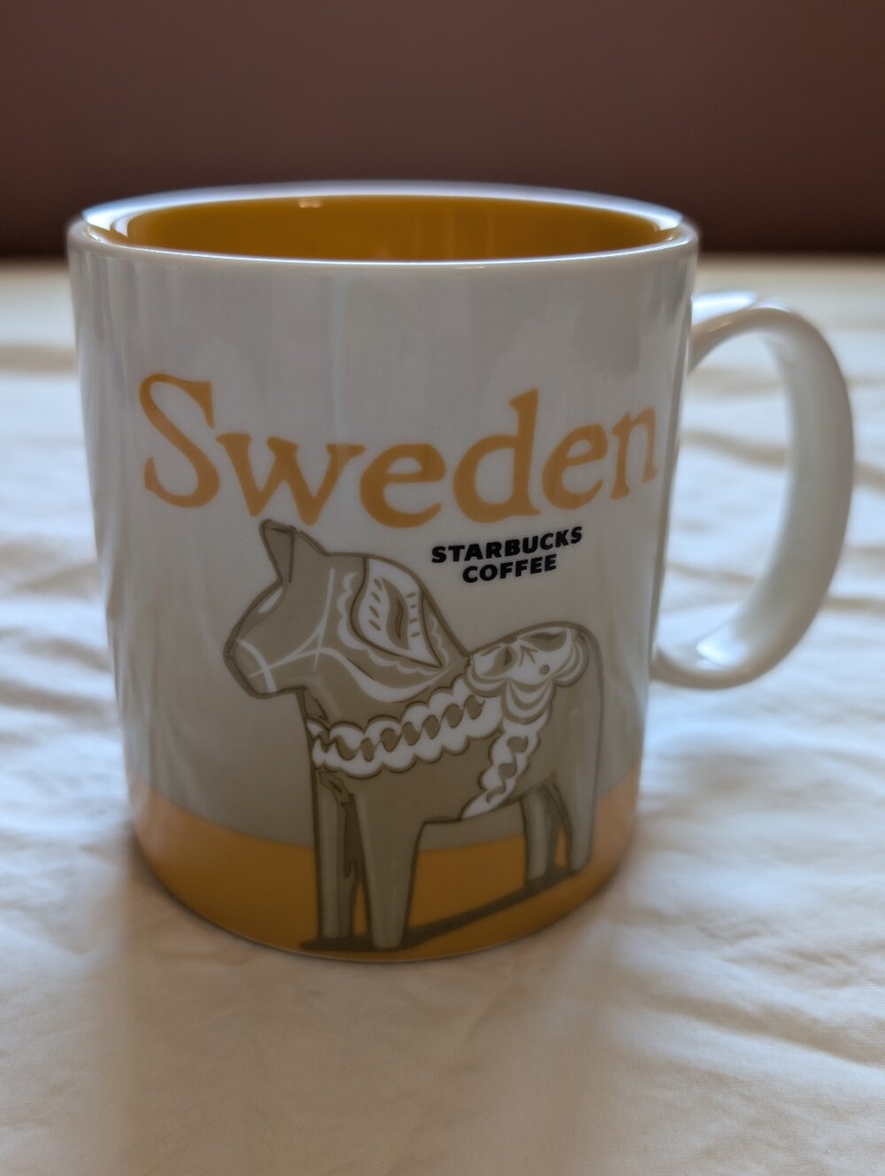 Starbucks Sweden Global Collector Series 2012 Mug Yellow/White